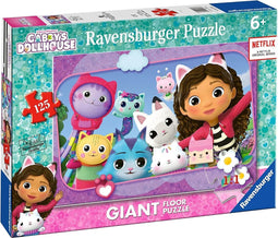 Ravensburger, Reuze vloerpuzzel van 125 stukjes Gabby's Poppenhuis, Veelkleurig