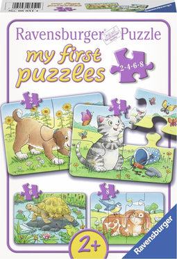 Ravensburger Schattige huisdieren- My First puzzels -2+4+6+8 stukjes - kinderpuzzel