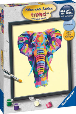 Ravensburger Schilderen op nummer Bonte Olifant - Hobbypakket