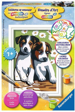 Ravensburger Schilderen op nummer Schattige puppies - Hobbypakket