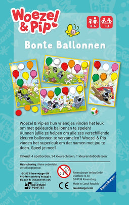 Ravensburger Woezel & Pip bonte ballonnen - Leerspel