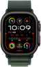 Apple Watch Ultra 2 - GPS + Cellular - 49mm Titanium - Zwart met Donkergroen Alpine Loop (Medium)