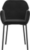 vidaXL - Eetkamerstoelen - 2 - st - fluweel - zwart