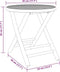 vidaXL - Tuintafel - inklapbaar - 45x45x45 cm - bamboe