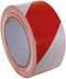 Perel Signalisatietape - Zelfklevend - Rood/Wit - 5 cm x 33 m