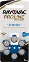 Rayovac Proline Advanced - hoortoestel batterij P675 - Blauwe sticker - Horend Goed
