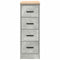 vidaXL - Garagekast - 30x51x85 - cm - massief - grenenhout - betongrijs
