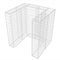 vidaXL - Schanskorf - enkele - vuilnisbak - ombouw - 110x100x120 - cm - staal