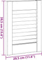 vidaXL - Kastdeuren - louvredesign - 4 - st - 39,5x29,5 - cm - wit
