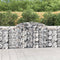 vidaXL - Schanskorven - 3 - st - gewelfd - 300x50x100/120 - cm - ijzer