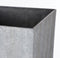 Mica Decorations Bravo Bloempot voor buiten - L31 x B31 x H54 cm - Lichtgewicht Kunststof - Lichtgrijs