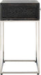 Richmond Interiors Nachtkastje Blackbone silver 1-lade (Black rustic)