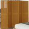 vidaXL - Kamerscherm - met - 5 - panelen - massief - paulowniahout - bruin