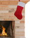 Christmas Decorations Decoratie kerstsok - rood - H43 cm - polyester - traditioneel