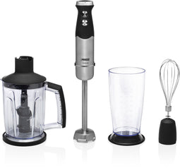 Princess 01.221221.01.001 - Staafmixerset - 1000W 5 snelheden - RVS Zwart