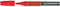 Whiteboardstift Quantore rond 1-1.5mm rood - 10 stuks