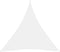 vidaXL - Zonnescherm - driehoekig - 5x5x5 - m - oxford - stof - wit