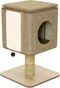 Jack And Vanilla Molly Kattenmeubel - Krabmeubelen - Krabpaal kat - Katten krabpaal - Bruin - 42x42x67cm Molcf2510