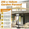 Angel Living Parasol 210 x 140 cm - Kantelbaar - Waterafstotend - Beige