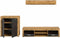 Furnilux Jam - Woonkamercombinatie - Grijs melamine Wotan eiken - 35x255x159cm