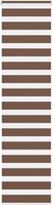 vidaXL - Zebra - rolgordijn - 60x230 - cm - stofbreedte - 55,9 - cm - polyester - bruin