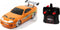 Jada Toys - Fast & Furious - RC Toyota Supra 1:16 - USB-oplaadbaar - Oranje