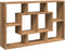 vidaXL - Wandschap - 85x16x52,5 - cm - bewerkt - hout - artisanaal - eikenkleurig