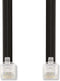 Nedis TCGL90300BK10 - RJ12 telecomkabel - 100cm crossed - Zwart