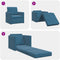 vidaXL - Floor - Sofa - Bed - 2-in-1 - Blauw - 74x77x81 - cm - Velvet