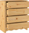 vidaXL - Ladeblok - 'DRAMMEN'76,5x40x91 - cm - Massief - Vurenhout