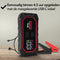 Brixy Jumpstarter - 4-in-1 Starthulp 2200A 16000mAh - LED Zaklamp SOS Noodlicht - Rood/Zwart