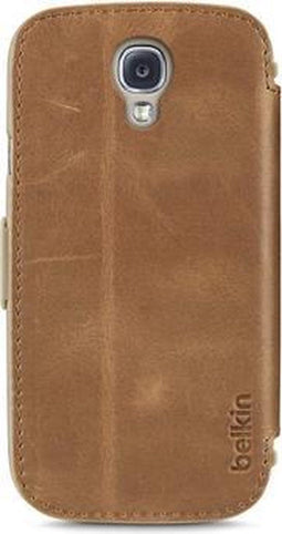 Belkin Samsung Galaxy S4 - Portefeuille-etui met standaard - Bruin