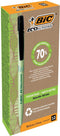Balpen bic ecolutions media clic bio-based m zwart | 12 stuks