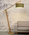 GOOD&MOJO Vloerlamp Montblanc - Bamboe/Lichtgrijs - 175x47x207cm - Scandinavisch,Bohemian - Staande lampen voor Woonkamer - Slaapkamer