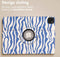 imoshion Tablet Hoes - Geschikt voor iPad Pro 11 (2022) / Pro 11 (2021) / Pro 11 (2020) / Pro 11 (2018) - 360° Draaibare Design Bookcase 2.0 - White Blue Stripes