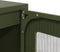 vidaXL - Hoge - kast - 68x39x111,5 - cm - staal - olijfgroen