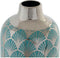 Vaas DKD Home Decor Porselein Turkoois Orientaals (15 x 15 x 41.5 cm)