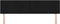 vidaXL - Hoofdbord - Knopgeplooid - Zwart - 180 - cm - Stof