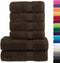 vidaXL - 6-delige - Handdoekenset - SOLUND - 600 - g/m² - bruin