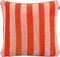 In The Mood Collection Clair - Sierkussen - Zachte stof met verticale strepen - Roze Rood (1 stuk)