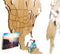 MiMi Innovations® Luxe Houten Wereldkaart - True Puzzel - 150x90 cm - Bruin