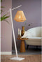 GOOD&MOJO Vloerlamp Merapi - Bamboe Wit/Naturel - 57x30x150cm - Modern - Staande lampen voor Woonkamer - Slaapkamer