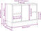vidaXL - Wastafelkast - met - lades - 90x34,5x60 - cm - grijs - Sonoma