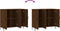 vidaXL - Dressoir - 90x34x80 - cm - bewerkt - hout - bruin - eikenkleur