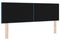 vidaXL - Hoofdbord - met - Knopen - Donkerblauw - 140 - cm - Fluweel