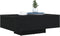 vidaXL - Salontafel - met - LED-verlichting - Zwart - Eiken - 85x55x31 - cm
