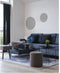 house nordic jersey spiegel – rond – zwart – ø40 cm