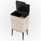 AKSA Home® Touch Bin Prullenbak – Vuilnisbak - Prullenbak afvalscheiding - Afvalscheidingprullenbakken - Afvalbak - 36L - Beige