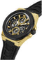 Guess Front-Runner Multi-Function Watch Zwart Case: 100% Stainless Steel | Armband: 100% Silicone 44 mm GW0577G2
