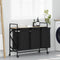 vidaXL - Wasmand - 3 - vakken - met - planken - sonoma - eikenkleurig
